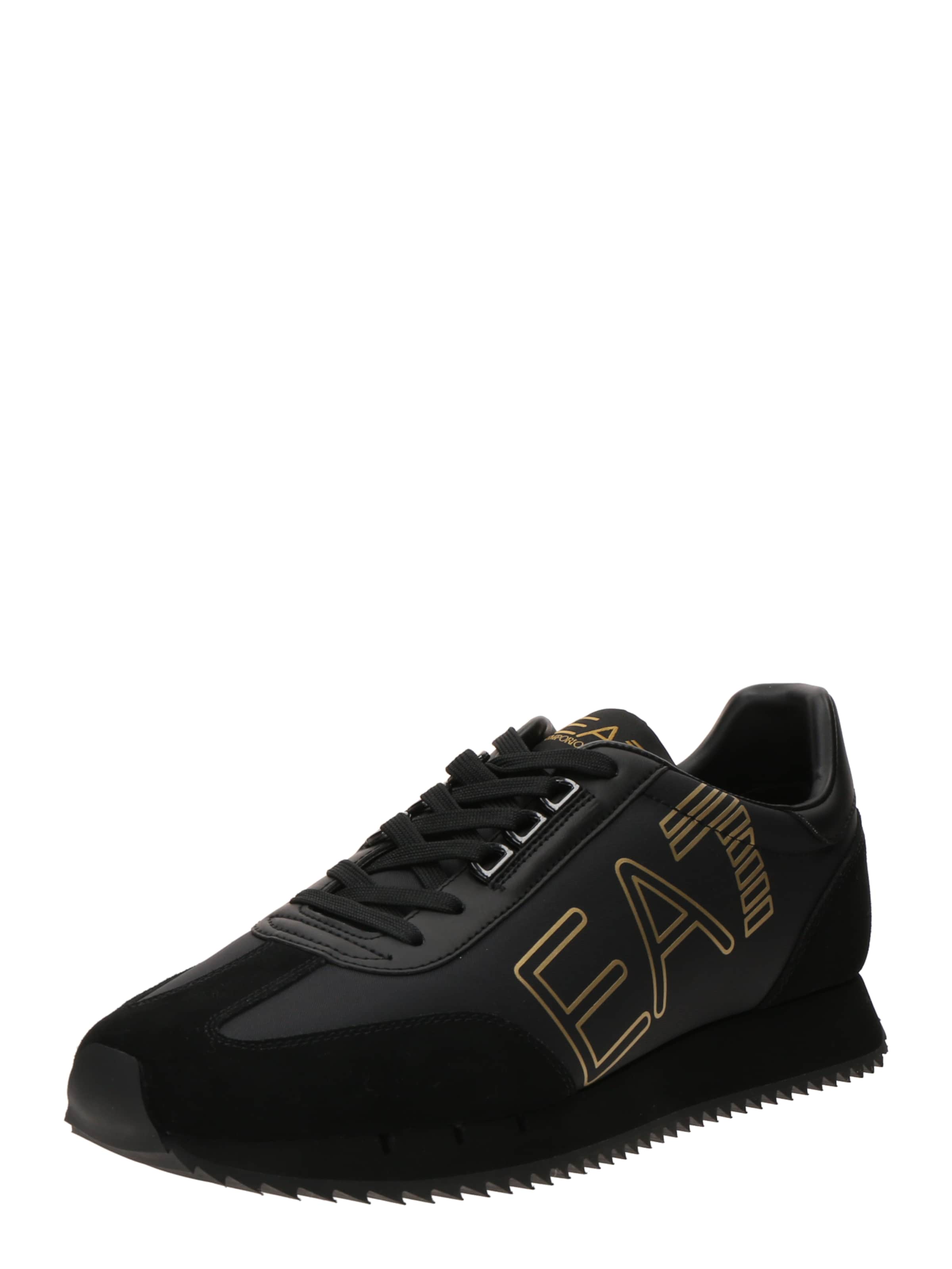 Sneaker bassa di EA7 Emporio Armani in nero: frontale