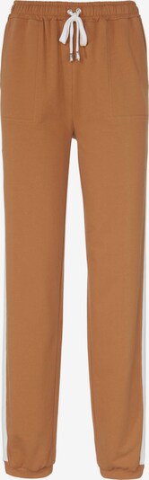 Peter Hahn Sweathose in cognac / weiß, Produktansicht