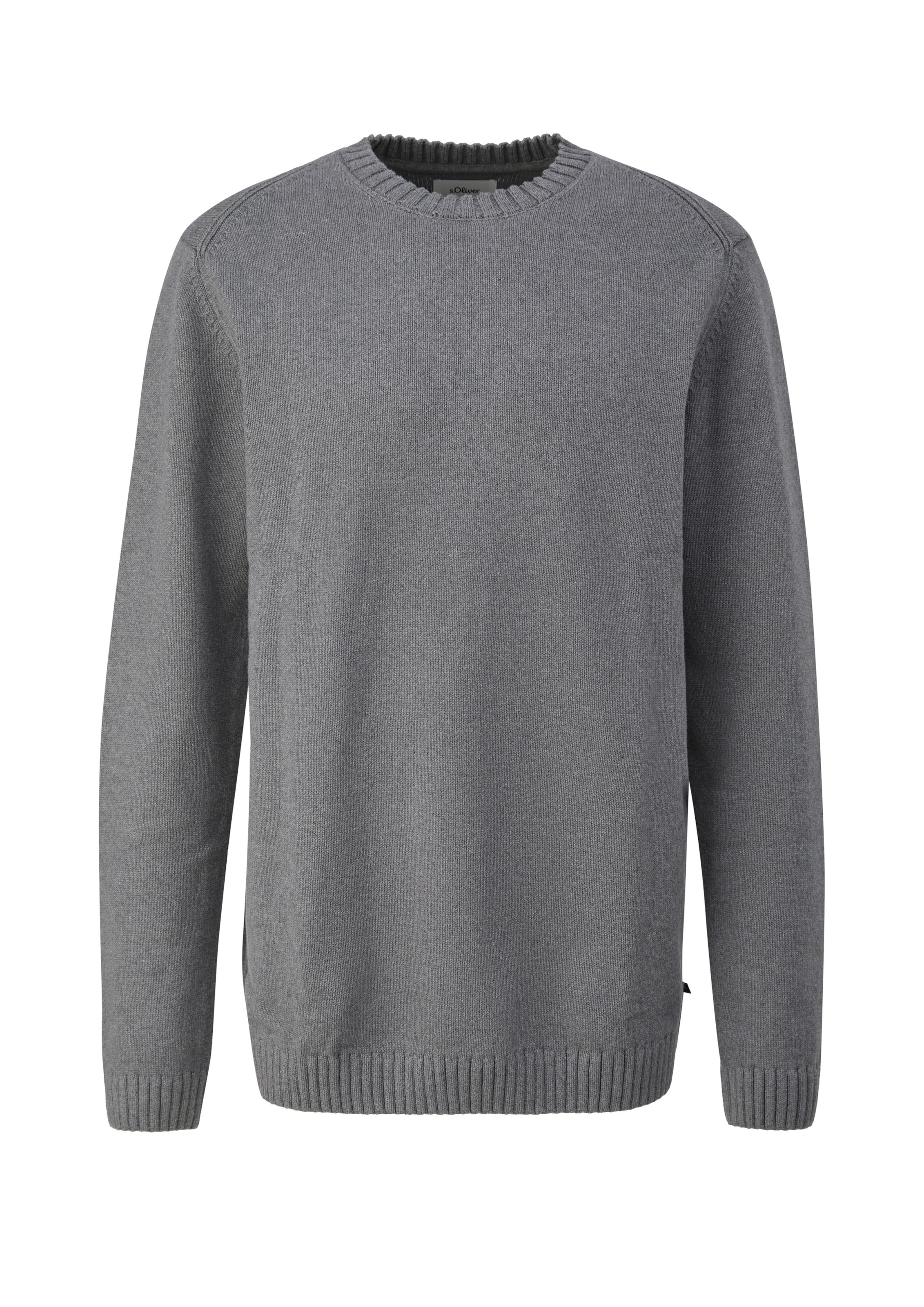 s.Oliver Men Big Sizes Pullover in Grau: Vorderseite