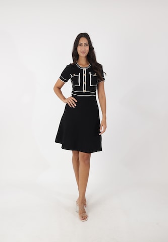 Robe Elara en noir : devant
