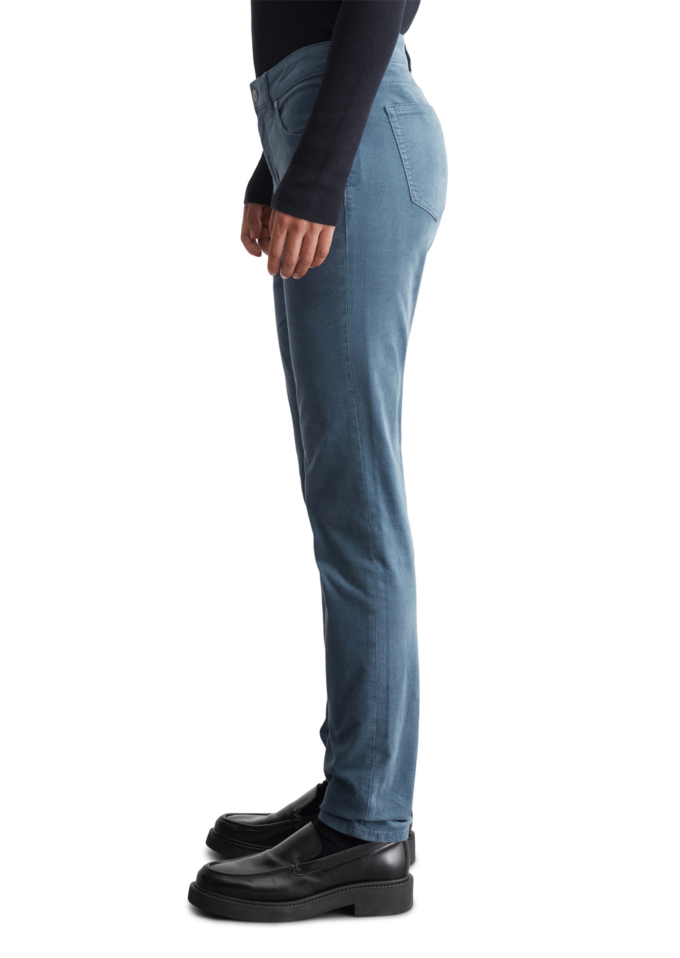 Marc O'Polo Slimfit Hlače 'Lulea' | modra barva