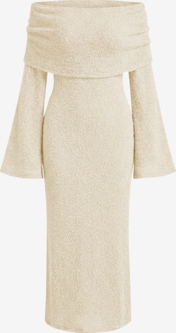 Imily Bela Strikkjole i beige: forside
