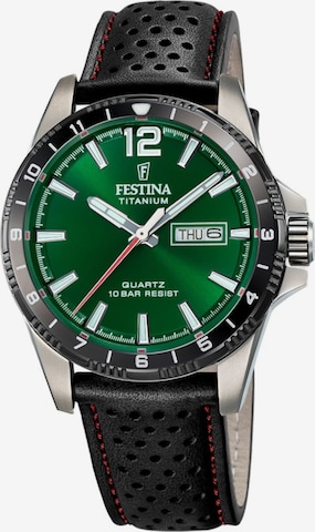 FESTINA Analoog horloge in Groen: voorkant