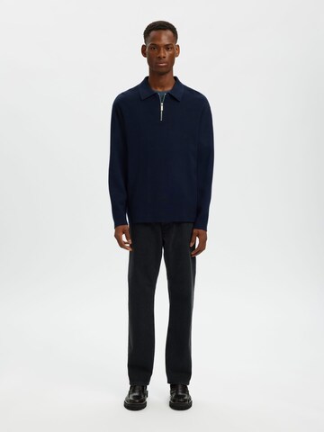 T-Shirt SELECTED en bleu