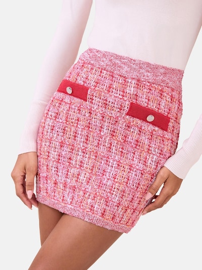 Lipsy Rok in de kleur Pink / Rosa / Knalrood / Wit, Productweergave