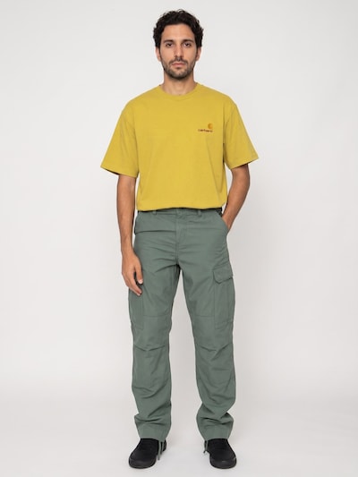 Carhartt WIP Cargo Pants 'Regular Cargo Pant Duck Green rinsed' in 36/32 in Green, Item view
