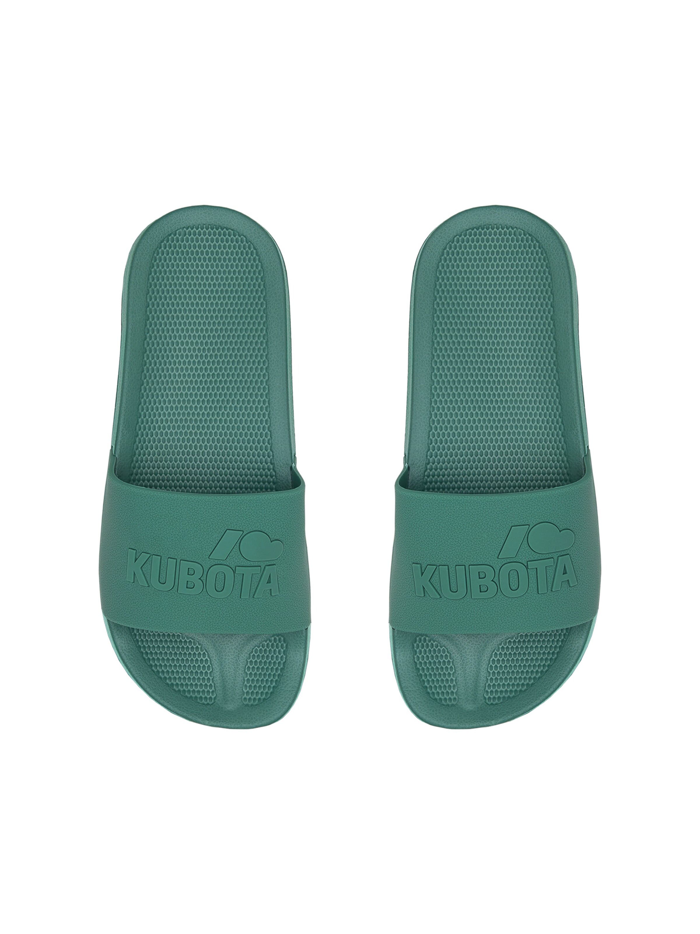 Kubota Strand-/badsko 'Kubota Men's Slip-On Dark Green Basic Plain Pool Slides' i grön