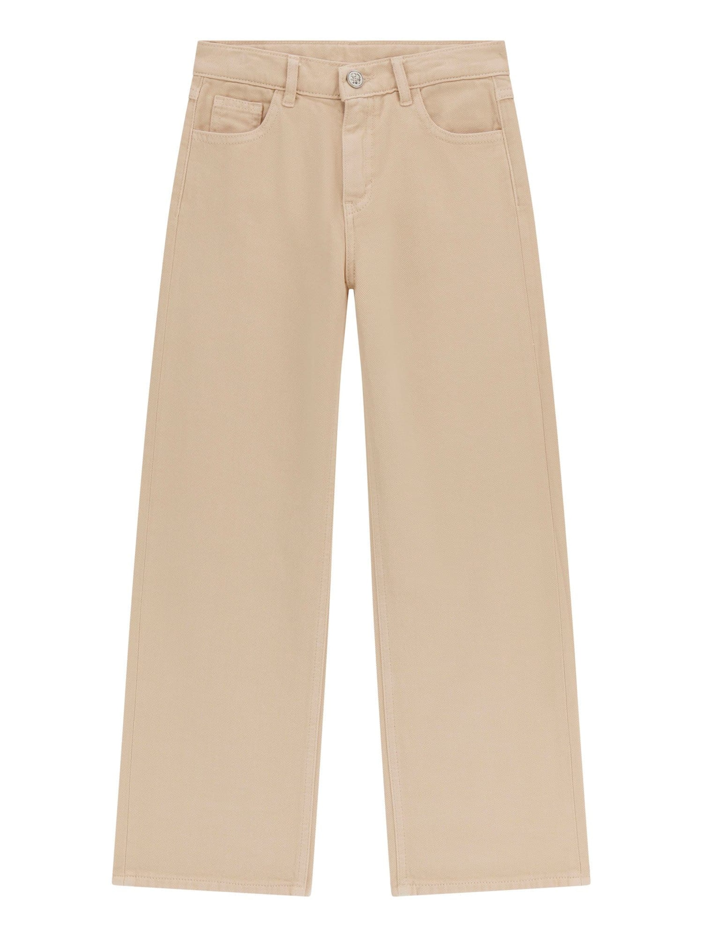 GUESS Wide Leg Hose 'Bellflower' in Beige: Vorderseite