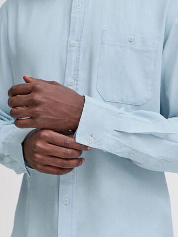 BLEND Regular fit Overhemd 'Bobby' in Blauw