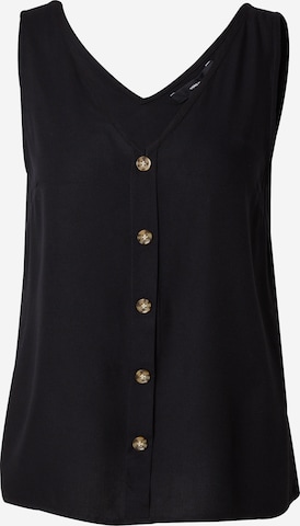 VERO MODA Blouse 'BUMPY' in Zwart: voorkant