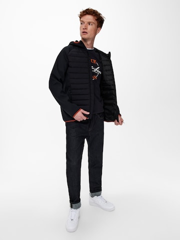 Veste mi-saison 'Andrew' Only & Sons en noir