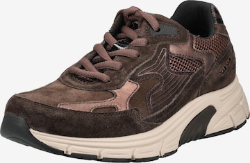 Baskets basses Rollingsoft en marron : devant