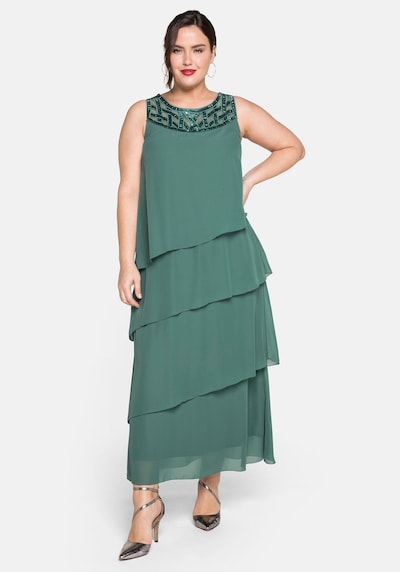 Rochie de seară SHEEGO pe smarald, Vizualizare model