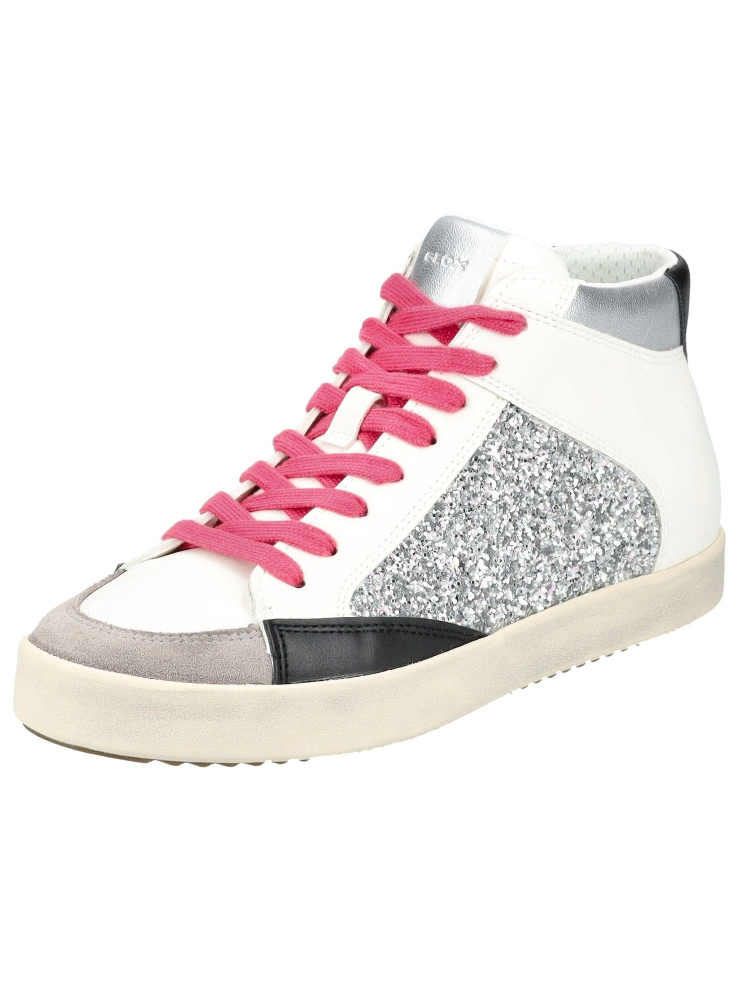 Sneaker alta di GEOX in argento: frontale