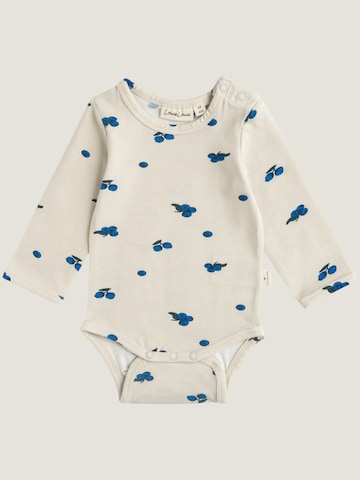 LouieLouie Strampler/Body 'Louie Blueberry'‌‌‌‌‌‌‌ in Weiß: Vorderseite