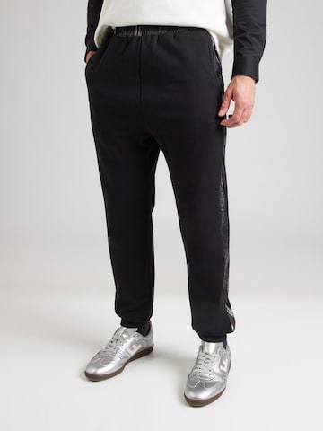Carlo Colucci Zúžený strih Nohavice 'Euthum' - Čierna: predná strana