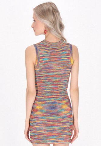 IZIA - Vestido de punto 'Boho' en azul
