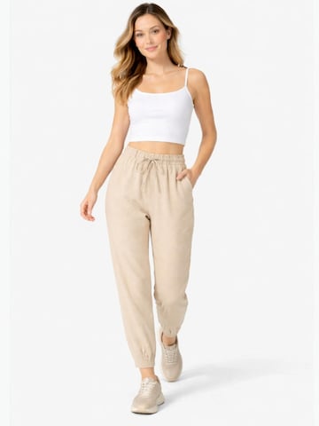 fashionshowcase Loosefit Hose 'SOREYA'‌‌‌‌‌‌‌‌‌ in Beige: Vorderseite