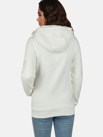 salzhaut Sweatvest in Wit