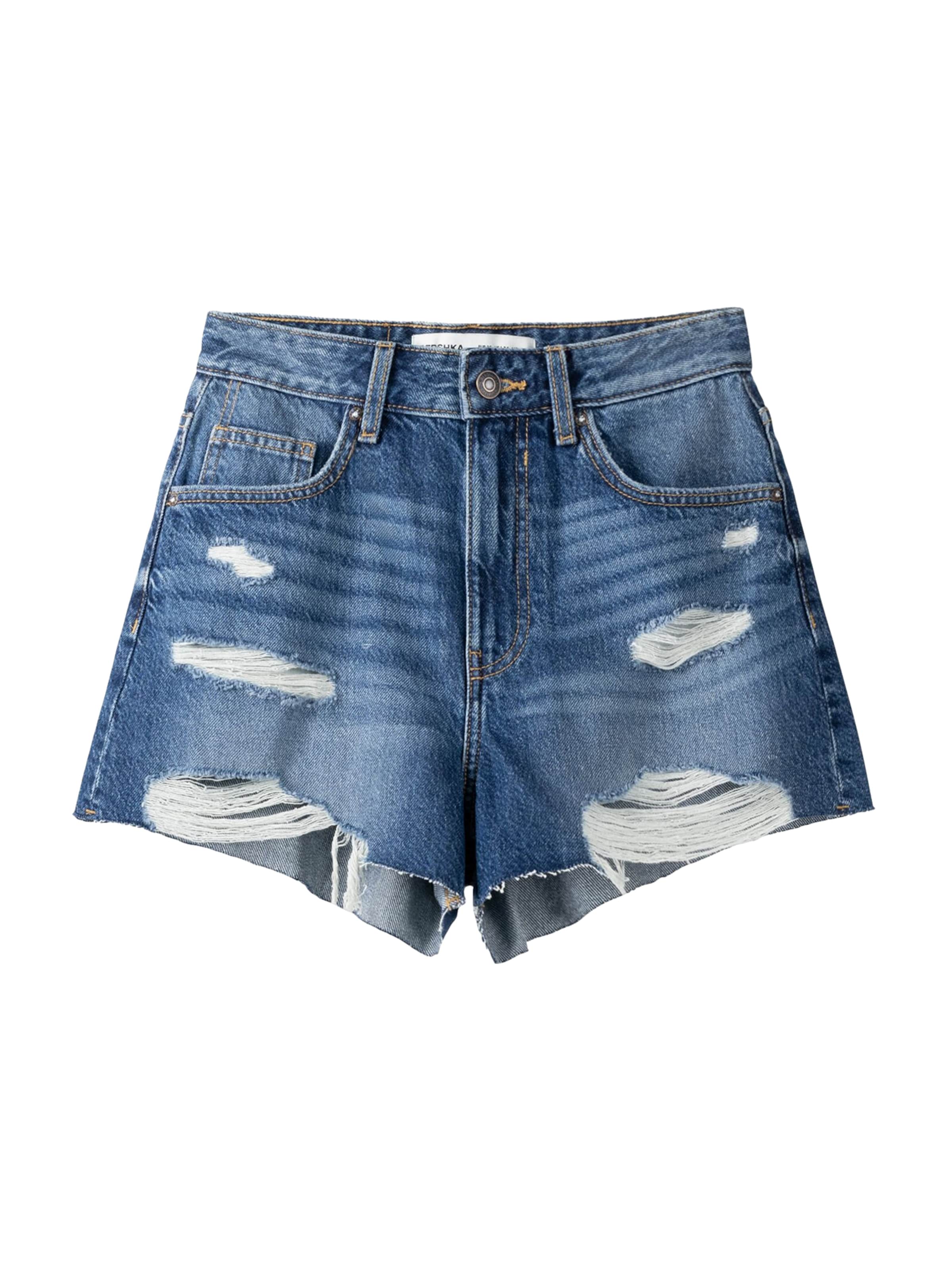 Bershka Regularen Kavbojke | modra barva: sprednja stran