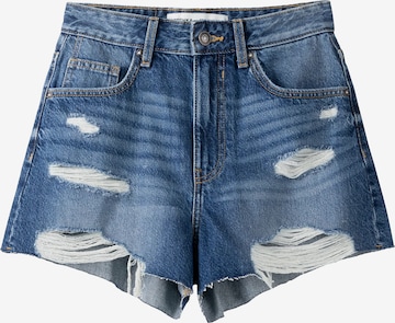 Regular Jean Bershka en bleu : devant