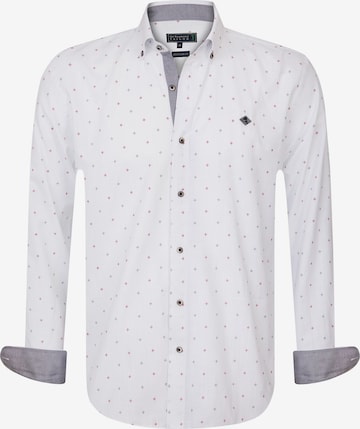 Sir Raymond Tailor Button Up Shirt 'Browy' in White: front