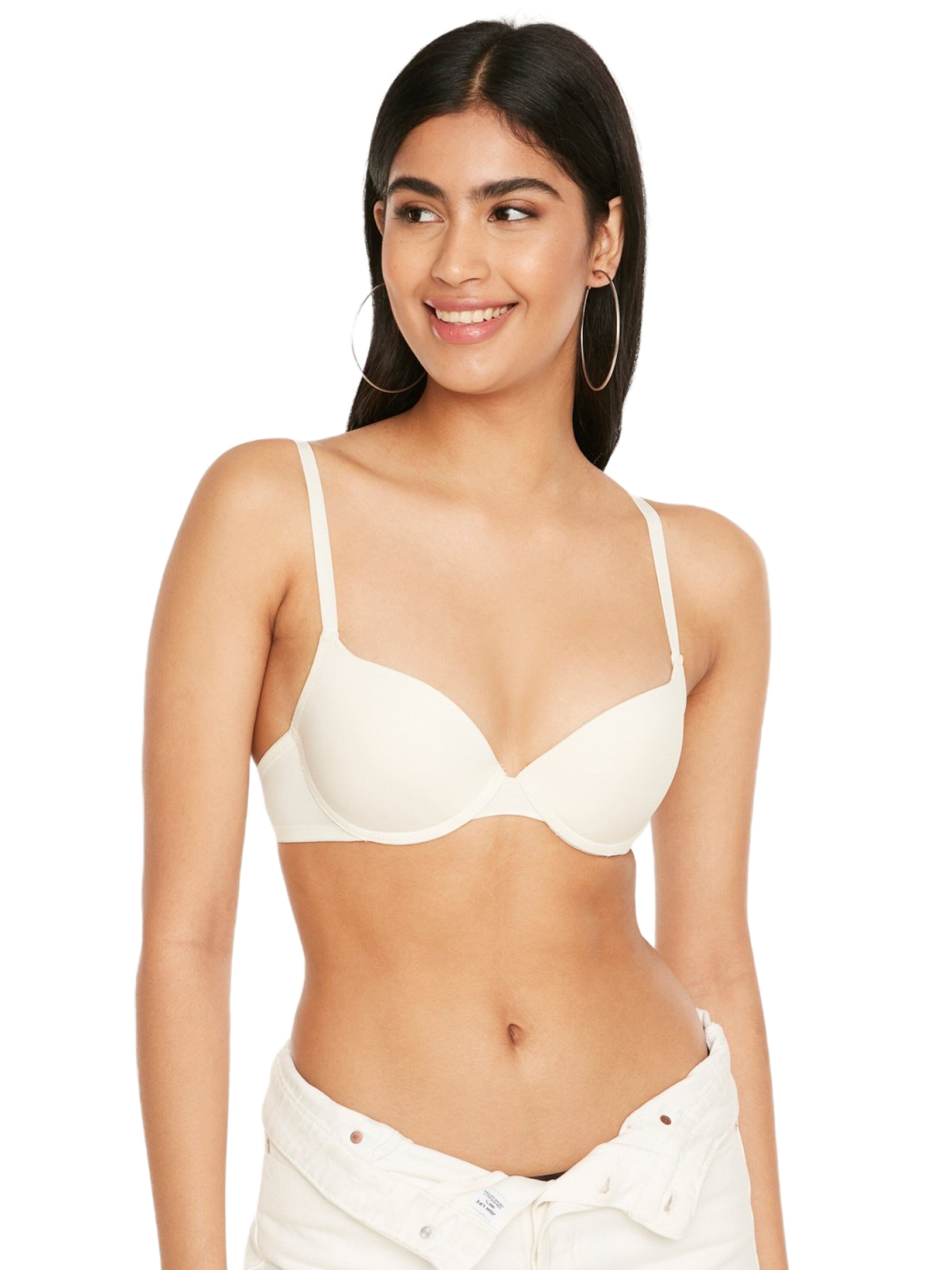 C&City T-shirt Bra in Beige: front