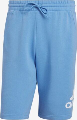 ADIDAS SPORTSWEAR Regular Workout Pants 'Essentials' in Blue: front