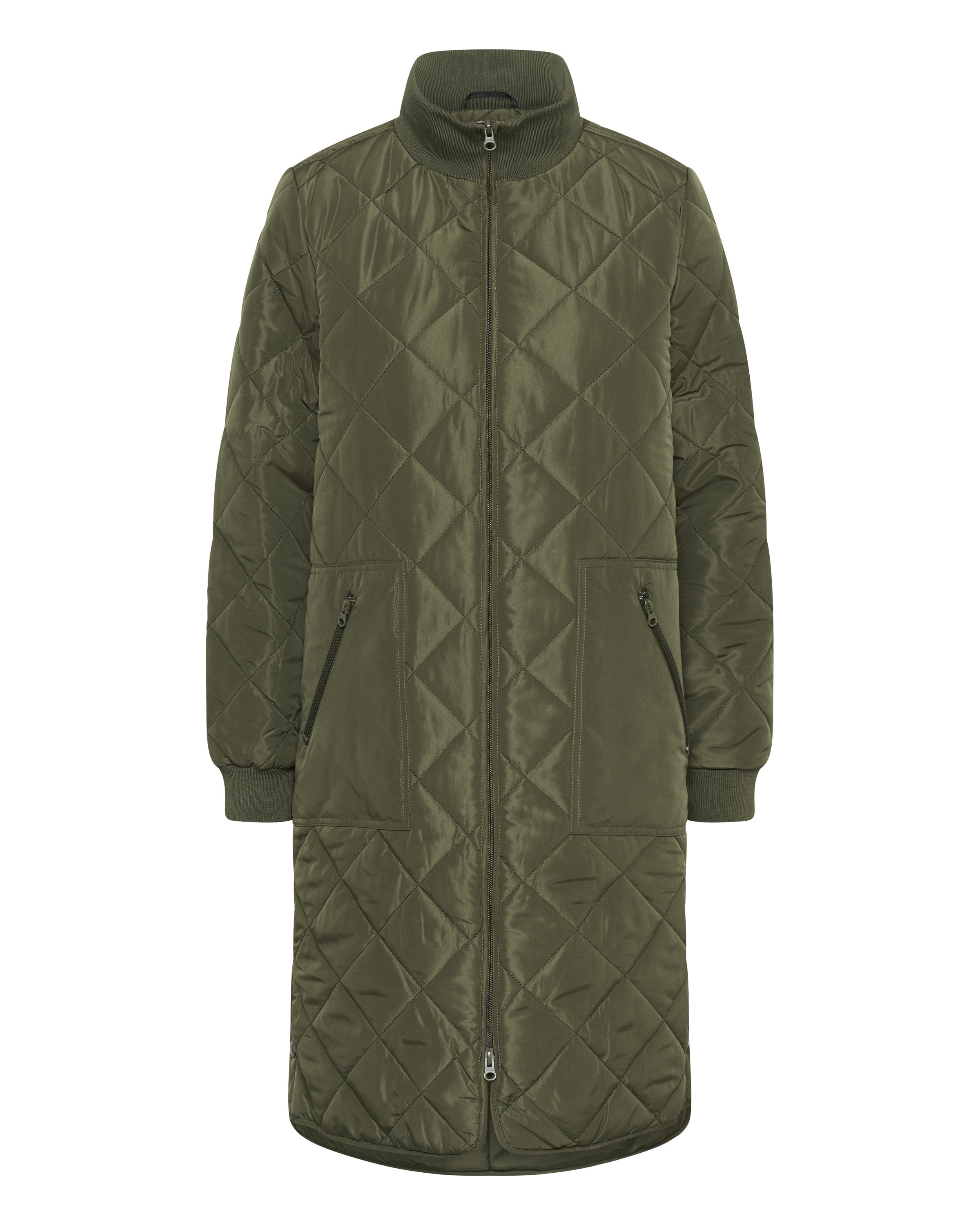 Kaffe Vinterfrakke 'Villa' i grøn: forside