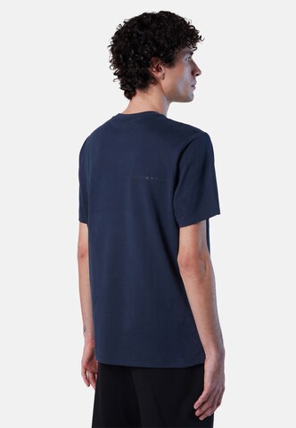 North Sails T-Shirt mit Brusttasche in Blau