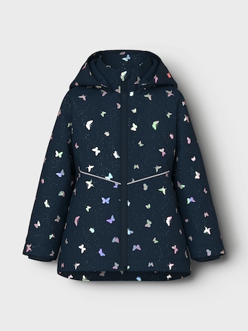 NAME IT Jacke 'NMFMAXI LI JACKET FOIL AOP' in Blau: Vorderseite