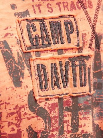 CAMP DAVID - Camiseta 'Wild Sites II' en naranja
