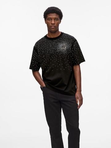 Tricou de la Karl Lagerfeld pe negru: față