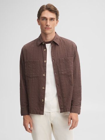 STRELLSON Comfort fit Overhemd in Bruin: voorkant
