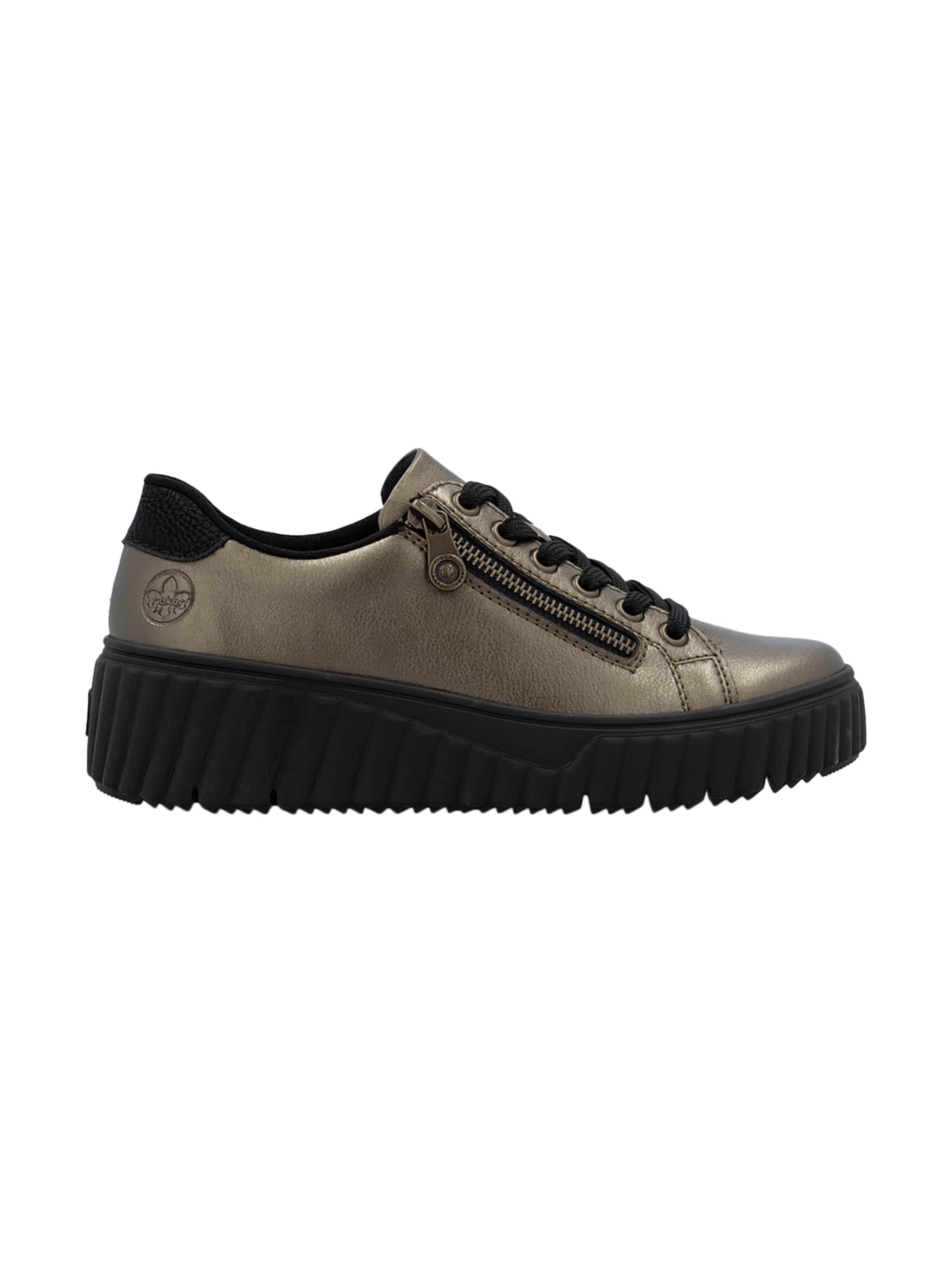 Chaussure de sport à lacets 'Lagro Low-Top-Sneaker aus Leder' Rieker en marron