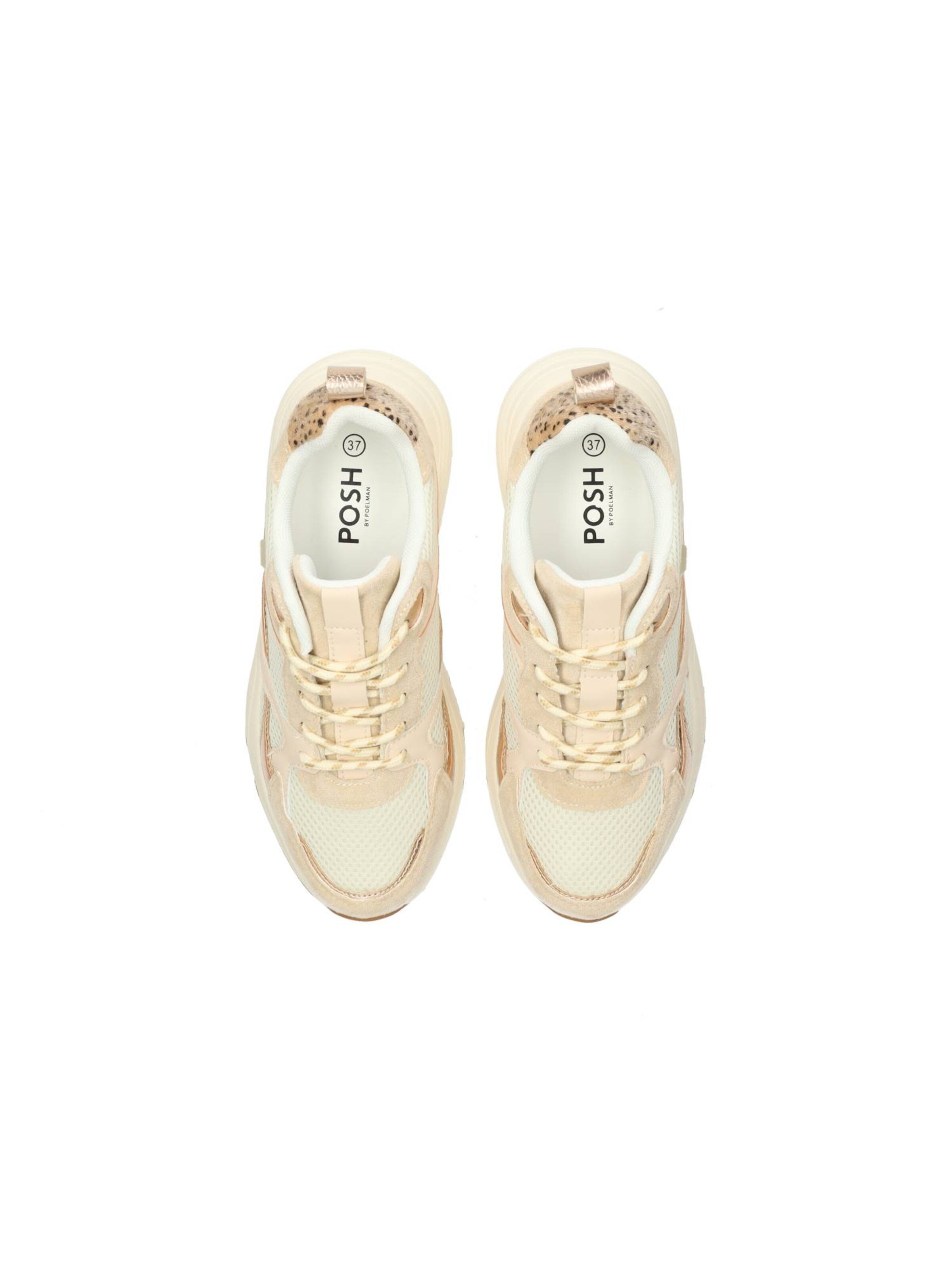 Baskets basses 'Kae' POSH by Poelman en beige