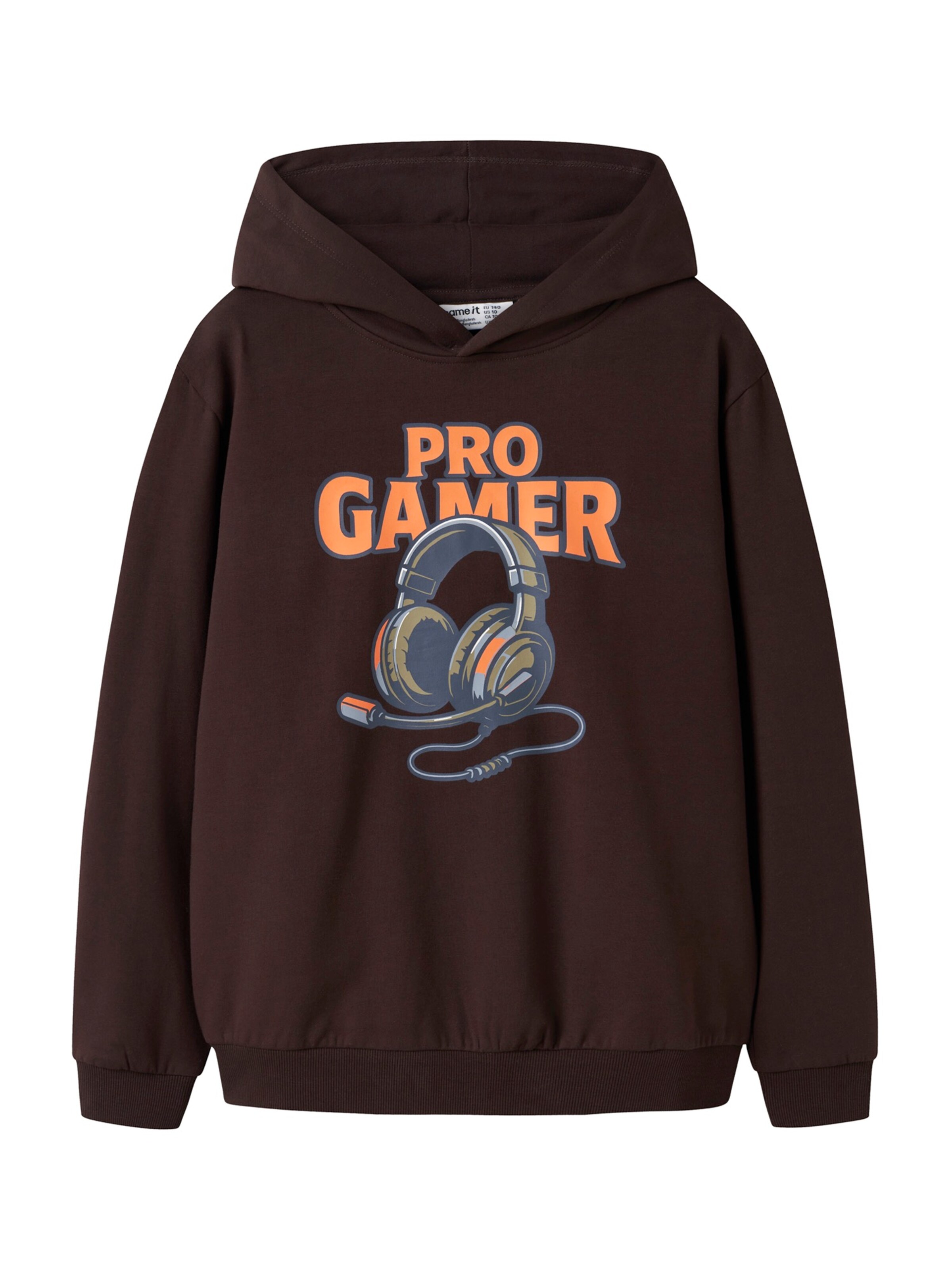 NAME IT Sweatshirt 'NKMVUGO' in Braun: Vorderseite