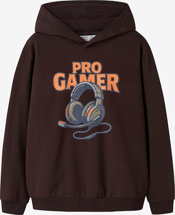 NAME IT Sweatshirt 'NKMVUGO' in Braun: Vorderseite