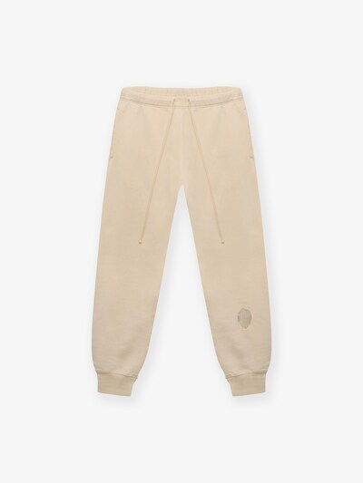 BARRYAN Bukser 'Embroidered shell sweatpants' i 36-38 i beige, Produktvisning