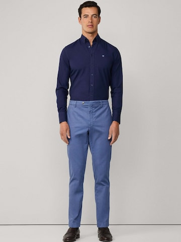 Hackett London Slimfit Chino 'Kensington' in Blauw