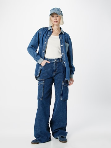 LTB Wide leg Cargo Jeans 'Karlie' in Blue