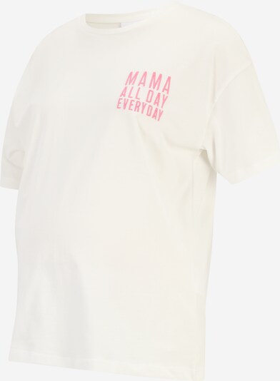 Tricou 'Ferida' MAMALICIOUS pe roz / alb murdar, Vizualizare produs