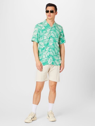 Key Largo Regular fit Button Up Shirt 'HAVANNA' in Green