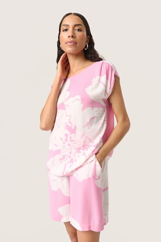 SOAKED IN LUXURY Blouse 'SLZaya' in Roze: voorkant