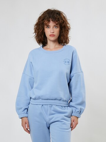 Sweat-shirt Influencer en bleu : devant