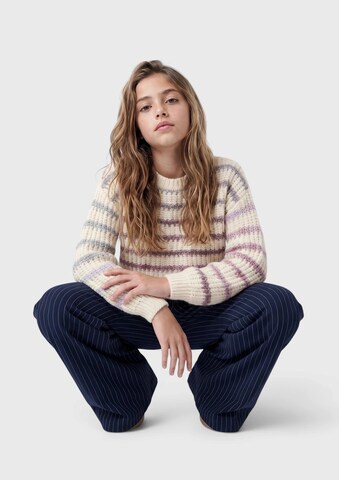 s.Oliver Wide leg Broek in Blauw: voorkant