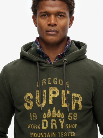 Sweat-shirt Superdry & Co en vert