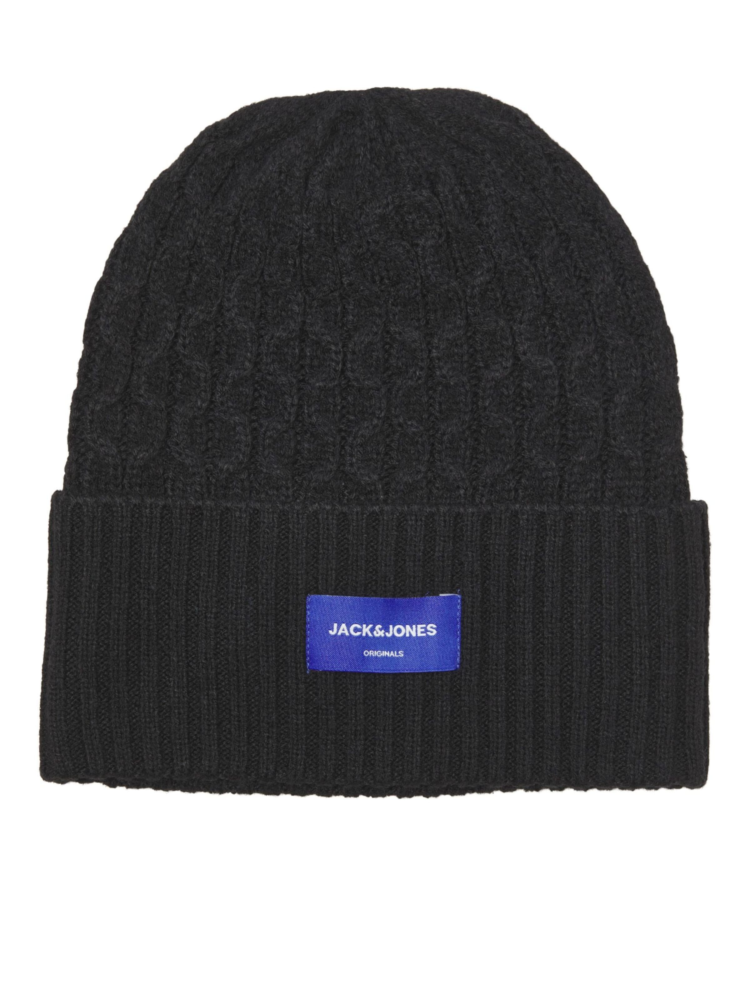JACK & JONES - Gorra en negro: frente