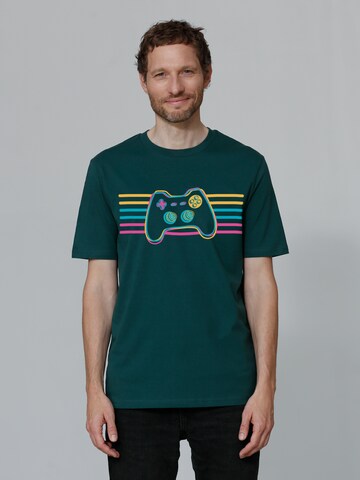 T-Shirt ' Retro Joystick ' Watapparel en vert : devant