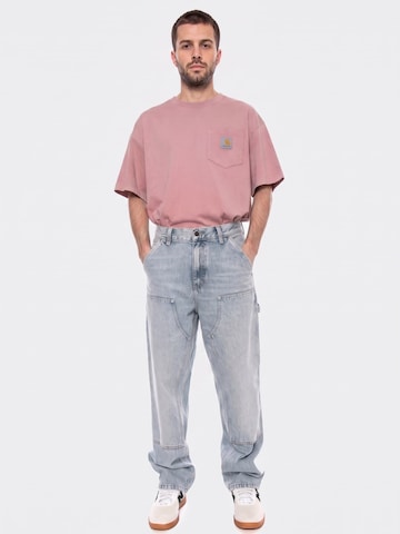 Carhartt WIP Luźne Jeansy 'Double Knee' w kolorze niebieski